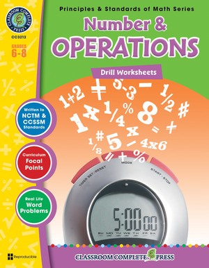 Number & Operations - Drill Sheets Gr. 6-8