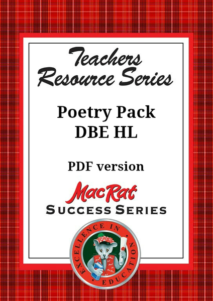 Poetry Resource Pack DBE HL 2023ff