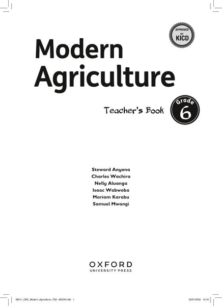 Modern Agriculture Teacher's Guide Grade 6