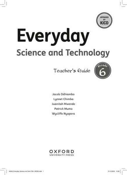 Everyday Science and Technology Teacher's Guide Grade 6