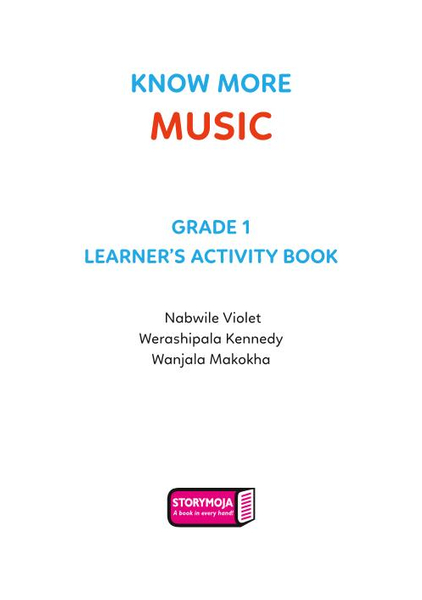 Know More Music Learner's Activity Book Grade 1