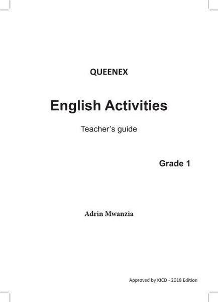 Queenex English Activities Teacher�s Guide Grade 1