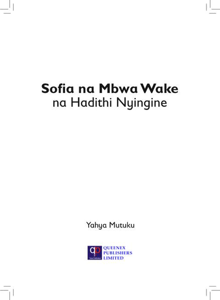 Sofia na Mbwa Wake na Hadithi Nyingine