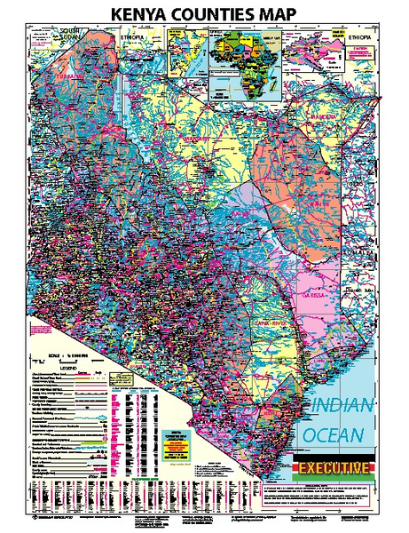 KENYA COUNTIES MAP - EXECUTIVE