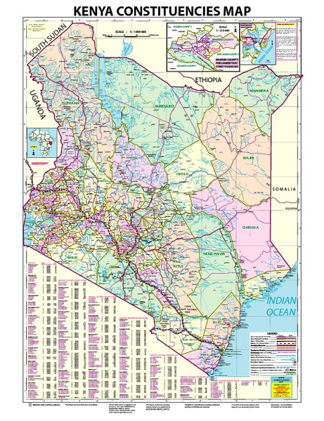 KENYA CONSTITUENCIES MAP - DEMOCRACY