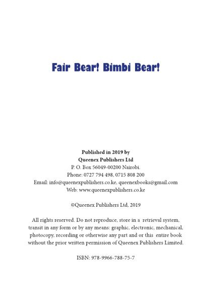 Fair Bear! Bimbi Bear!