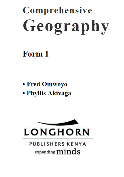 Comprehensive Geography Students Book Form 1